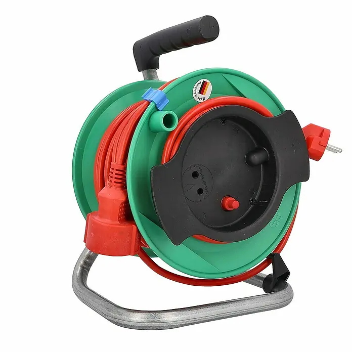 as-schwabe Kabeltrommel H05VV-F 3G1,5 - Kunststoff, 25 m, H05VV-F, IP20