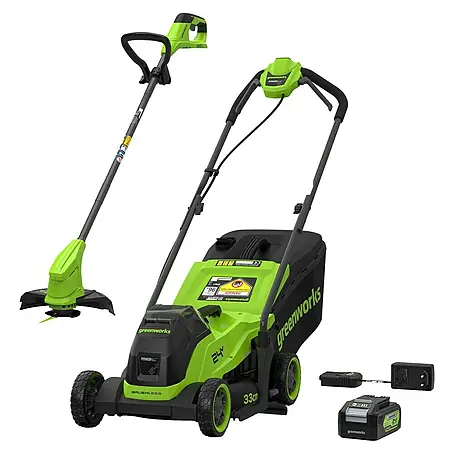 Greenworks  Akku-Rasenmäher-Set