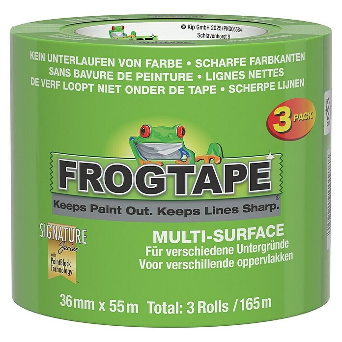 Frogtape Kreativklebeband Multi-Surface (55 m x 36 mm, Grün, 3 -tlg.) | BAUHAUS