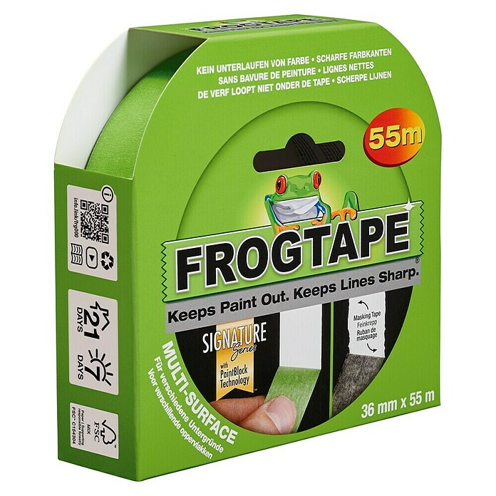 Frogtape Kreativklebeband Multi-Surface (55 m x 36 mm, Grün, 1 -tlg.) | BAUHAUS