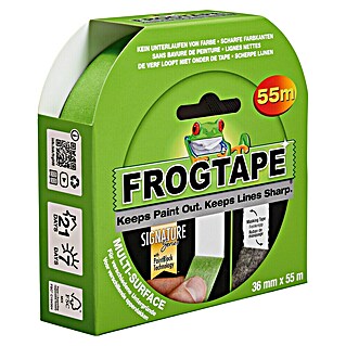 Frogtape Kreativklebeband Multi-Surface (55 m x 36 mm, Grün, 1 -tlg.)
