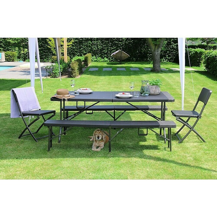 Klaptafel 180 cm (l x b x h: 180 x 74 x 74 cm) | BAUHAUS