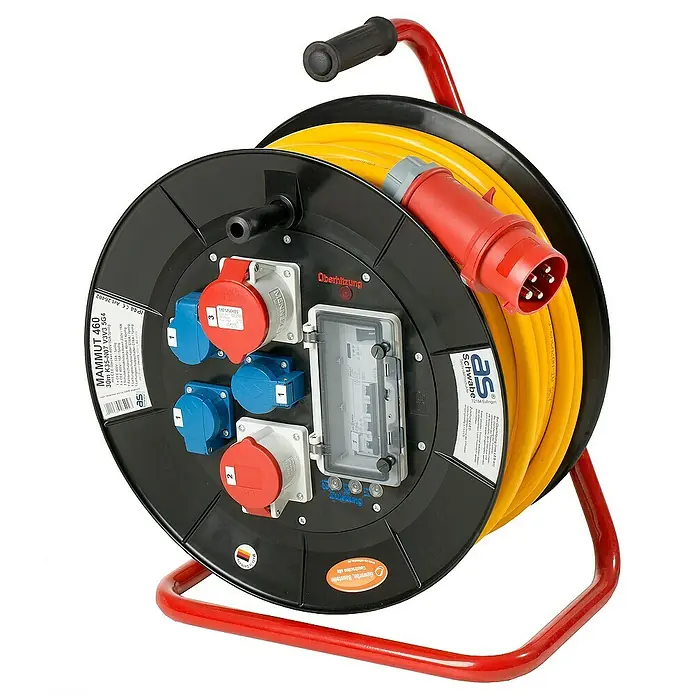as-schwabe Kabeltrommel AT-N07V3V3-F 5G4 - Kunststoff, 30 m, IP44