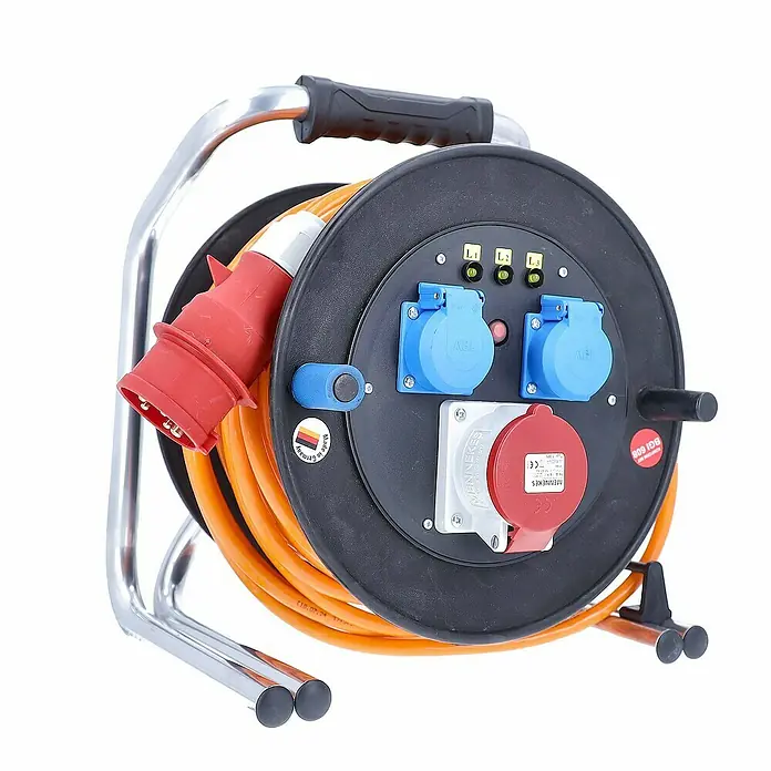 as-schwabe Kabeltrommel H07BQ-F 5G1,5 - Kunststoff, 40 m, IP54