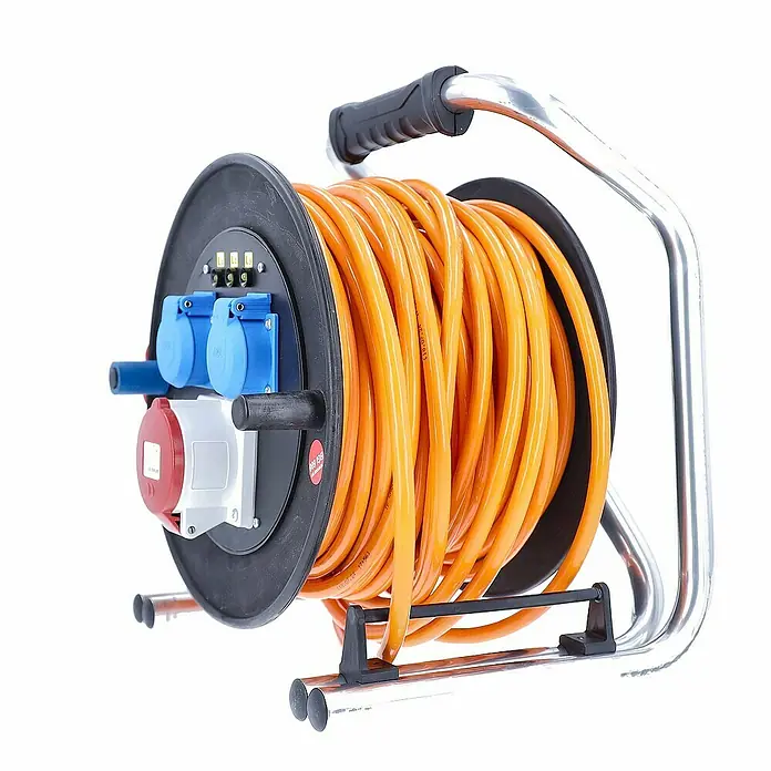 as-schwabe Kabeltrommel H07BQ-F 5G1,5 - Kunststoff, 40 m, IP54