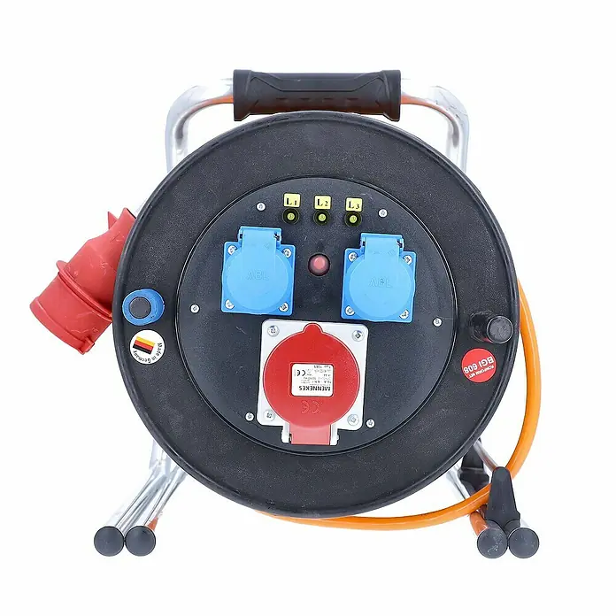as-schwabe Kabeltrommel H07BQ-F 5G1,5 - Kunststoff, 40 m, IP54
