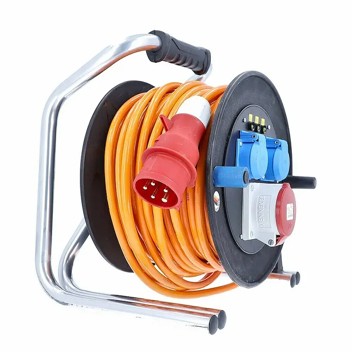 as-schwabe Kabeltrommel H07BQ-F 5G1,5 - Kunststoff, 40 m, IP54