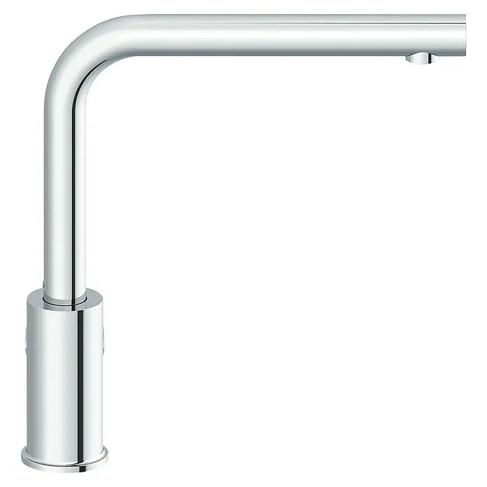Camargue Spültischarmatur Ontario - Höhe: 276 mm, Chrom, Messing - Ein moderner, verchromter Wasserhahn mit einem schlichten, rechteckigen Design, ideal für jedes Badezimmer oder jede Küche.