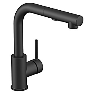 Camargue Spültischarmatur Montreal (Höhe: 277 mm, Schwarz, Matt)