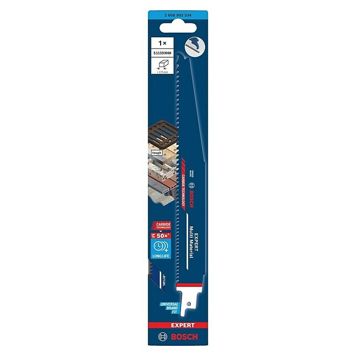 Bosch Expert List za sabljasto žago Multi Material S1159XHM  (Dolžina: 225 mm) | Listi za sabljaste žage | Listi za žage | Vodila in pribor za žage | Dodatna oprema za stroje | Orodja in stroji | Izdelki | BAUHAUS