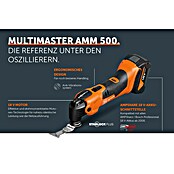Fein AMPShare 18V Multiherramienta de batería AMM 500 Plus (18 V, 2 baterías, 2 Ah, Número de oscilaciones marcha en vacío: 11.000 /min - 18.500 /min) | BAUHAUS