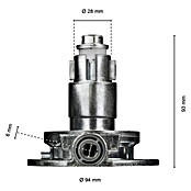 Schellenberg Winkelgetriebe (Passend für: Rolläden bis 27 kg, Geeignet für: Rollladen-Maxi/Mini-Systeme)