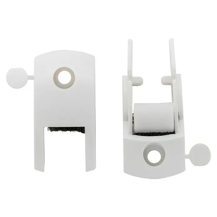 Schellenberg Gurtführung DUO Mini - Geeignet für: Rollladen-Mini-Systeme - Bild einer weißen Fensterreinigungsbürste, die für eine gründliche und effiziente Reinigung entwickelt wurde.