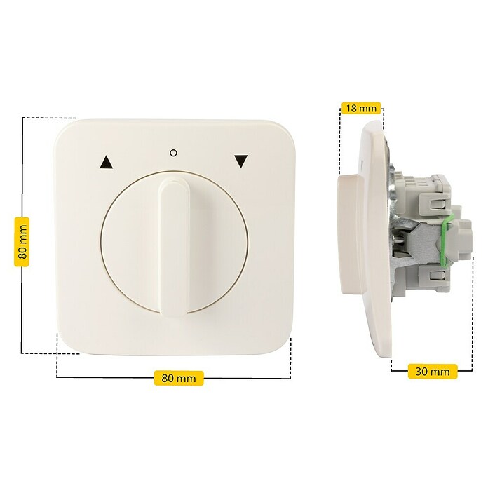 Schellenberg Interruptor para persianas (Botón giratorio)