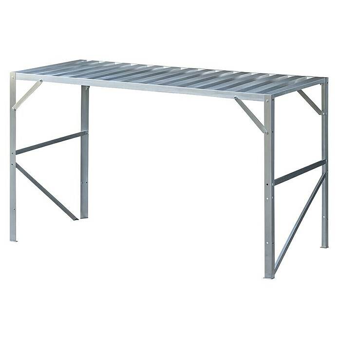 Halls Gewächshaus-Tisch (120,8 x 76 cm, Aluminium, Eine Ablageebene) | BAUHAUS