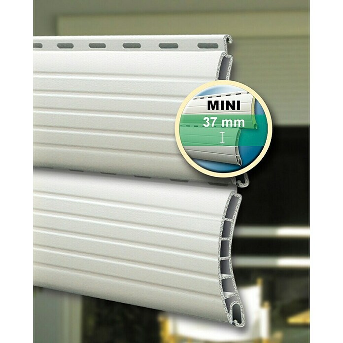 Schellenberg Rollladenprofil Mini (1,5 m x 37 mm, Geeignet für: Rollladen-Mini-Systeme, Grau)