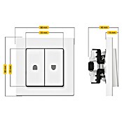 Schellenberg Roletno stikalo  (Dvojno preklopno stikalo) | 1358 - Rollladen/Zubehör Sonstiges | AAHF - Rolladenzubehör | AAH - Sicherheit | AA - Eisenwaren | A - Eisenwaren | BAUHAUS