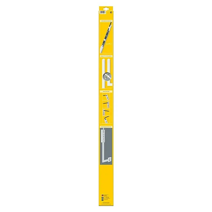 Schellenberg Kabelkanal System M Starterset - L x B x H: 2.100 x 35 x 15 mm, Weiß - Die Verpackung des Wera Winkelschlüsselsatzes mit diversen Anwendungsbeispielen und Produktinformationen.