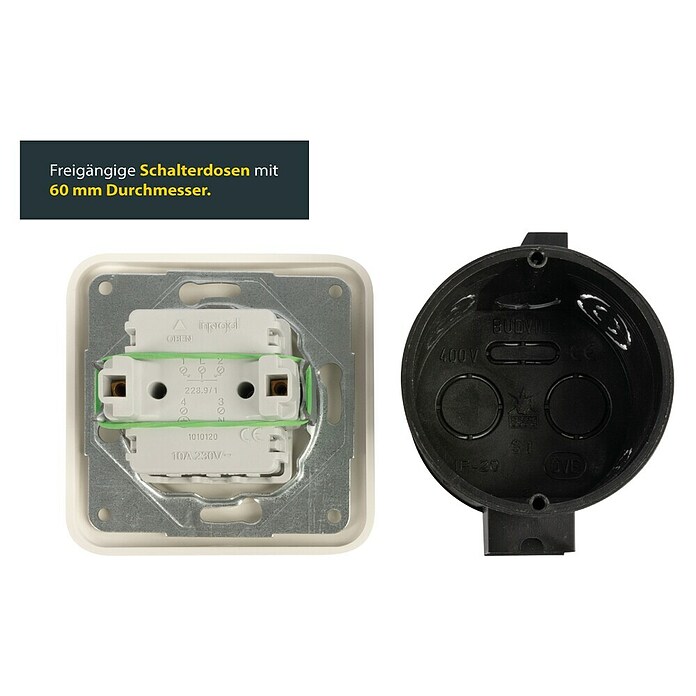 Schellenberg Interruptor para persianas (Botón giratorio)