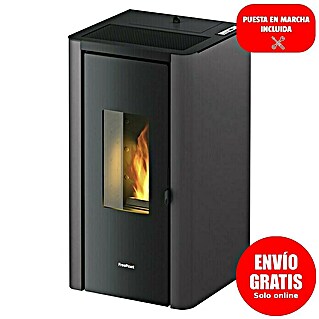 FreePoint Estufa de pellets Indigo (7 kW, Volumen de calefacción: 57,6 m³ - 156 m³, Antracita)