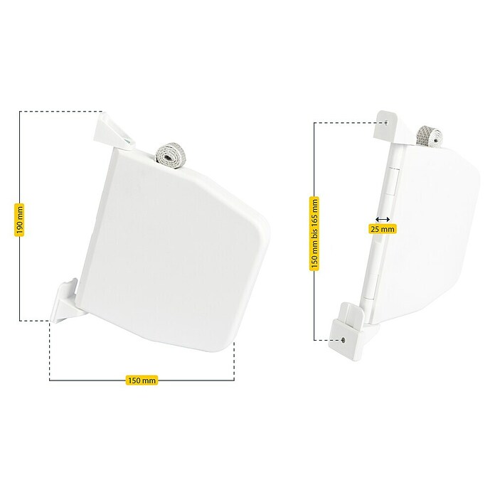 Schellenberg Vitel z navojem Flexo  (150 x 25 x 190 mm, Primerno za: Sistemi mini rolet) | 1355 - Rolladenzubehör | AAHF - Rolladenzubehör | AAH - Sicherheit | AA - Eisenwaren | A - Eisenwaren | BAUHAUS