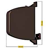 Schellenberg Aufschraubwickler Flexo (140 x 25 x 165 mm, Geeignet für: Rollladen-Mini-Systeme, Braun)