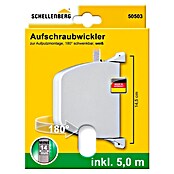 Schellenberg Aufschraubwickler (L x B x H: 159 x 120 x 28 mm, Gurtbreite: 14 mm, Weiß)