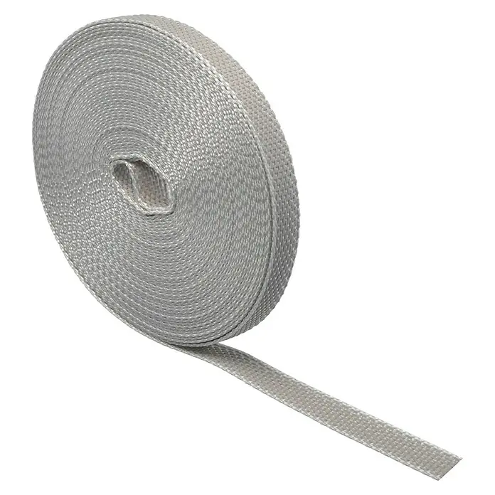 Schellenberg Rollladengurt Mini - Grau, Länge: 12 m, Gurtbreite: 14 mm - Graues Thermoband auf Rolle, ideal zum Isolieren von Auspuffanlagen und Krümmern für verbesserte Motorleistung.