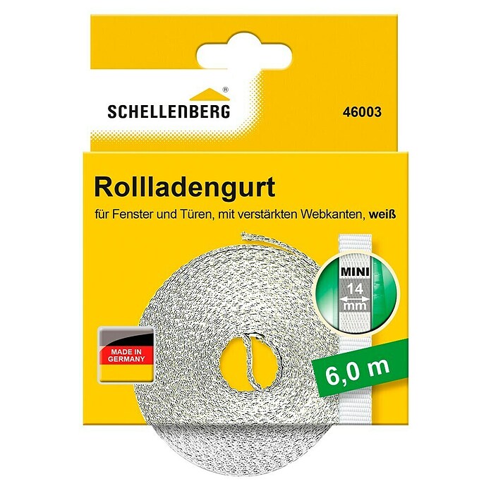 Schellenberg Pas za rolete Mini  (Dolžina: 6 m, Širina traku: 14 mm) | 1355 - Rolladenzubehör | AAHF - Rolladenzubehör | AAH - Sicherheit | AA - Eisenwaren | A - Eisenwaren | BAUHAUS