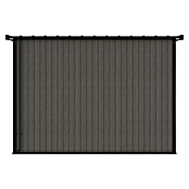 Gerätehaus 9x7 (Außenmaß inkl. Dachüberstand (B x T): 300 x 225,6 cm, Verbundwerkstoff, Silver Gray) | BAUHAUS