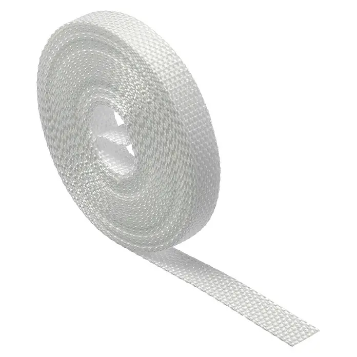Schellenberg Rollladengurt Mini - Weiß, Länge: 6 m, Gurtbreite: 14 mm - Eine Rolle gewebtes hitzebeständiges Auspuffband, ein strapazierfähiges Material zur Isolierung von Auspuffanlagen.