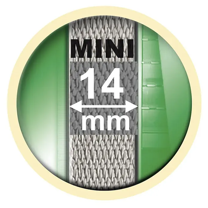 Schellenberg Aufschraubwickler Mini - L x B x H: 120 x 22 x 159 mm, Gurtbreite: 14 mm, Weiß - Mini-Rollo mit einer Breite von 14 mm für eine einfache und effektive Fensterdekoration.