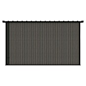 Gerätehaus 11x7 (Außenmaß inkl. Dachüberstand (B x T): 360 x 225,6 cm, Verbundwerkstoff, Silver Gray) | BAUHAUS
