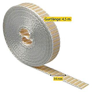 Schellenberg Rollladengurt Mini (Beige, Länge: 4,5 m, Gurtbreite: 14 mm)