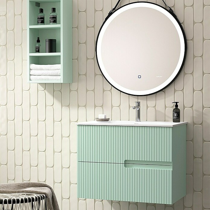 Duplach Mueble de lavabo Mana (L x An x Al: 45 x 100 x 60 cm, Menta, Melamina) | BAUHAUS
