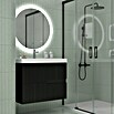 Duplach Mueble de lavabo Mana (L x An x Al: 45 x 60 x 60 cm, Negro, Melamina) | BAUHAUS