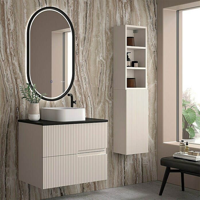 Duplach Mueble de lavabo Mana (L x An x Al: 45 x 100 x 60 cm, Beige, Melamina) | BAUHAUS