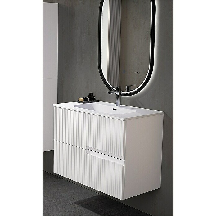 Duplach Mueble de lavabo Mana (L x An x Al: 45 x 60 x 60 cm, Blanco, Melamina) | BAUHAUS