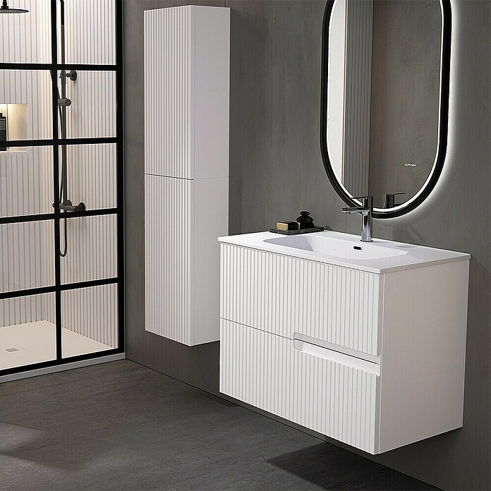 Duplach Mueble de lavabo Mana (L x An x Al: 45 x 60 x 60 cm, Blanco, Melamina) | BAUHAUS