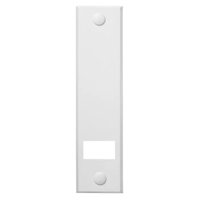 Schellenberg Abdeckplatte Standard - Weiß, Lochabstand: 185 mm, Gurtbreite: 23 mm - Weißer Briefkasten mit runden Knöpfen. Das moderne Design eignet sich hervorragend für jedes Zuhause.