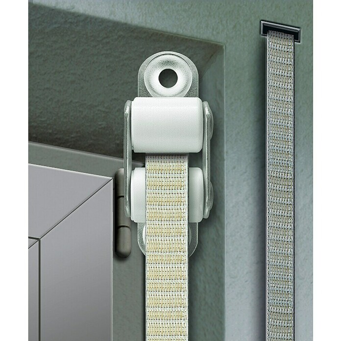 Schellenberg Doppelleiterrolle Standard (Gurtbreite: 14 mm, Geeignet für: Rollladen-Mini-Systeme, Weiß)