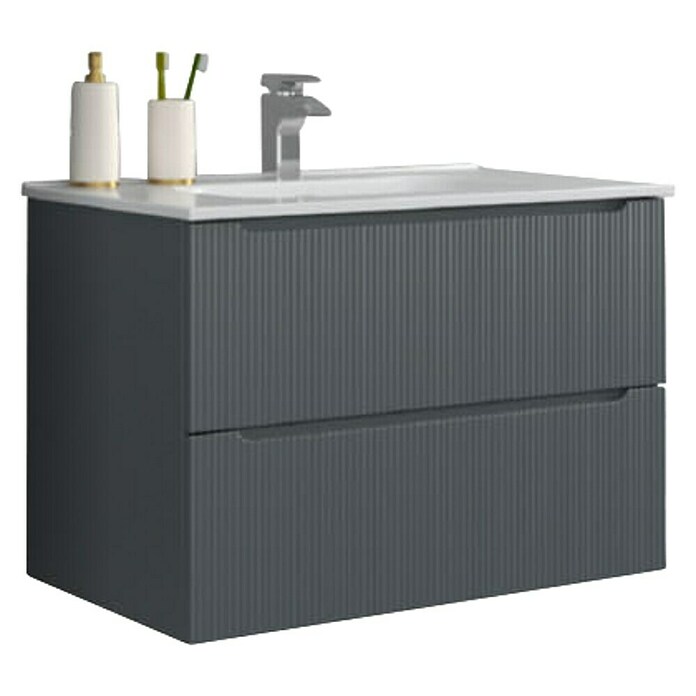 Podumivalniška omara Lote  (Š x G x V: 80 x 46 x 55 cm, Siva) | 3697 - Badmöbelprogramm Marke | DADC - Möbel | DAD - Badausstattung | DA - Badausstattung/Bäderwelt | D - Sanitär | BAUHAUS