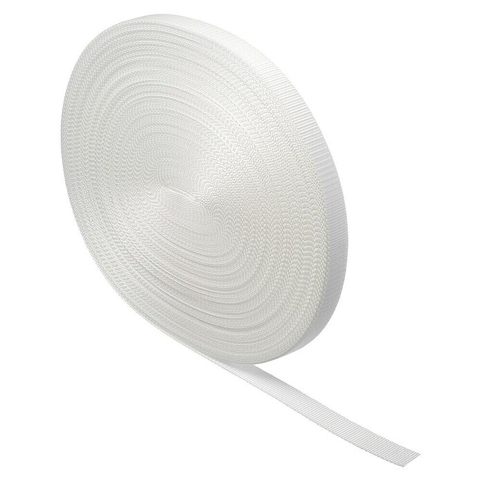 Schellenberg Rollladengurt (Weiß, Länge: 50 m, Gurtbreite: 23 mm)