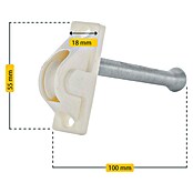 Schellenberg Vodilo za vrvico za rolete  (Do x Š x V: 100 x 18 x 55 mm, Ustrezno za: Navijalec rolet Schnurwickler, Bela) | 1355 - Rolladenzubehör | AAHF - Rolladenzubehör | AAH - Sicherheit | AA - Eisenwaren | A - Eisenwaren | BAUHAUS