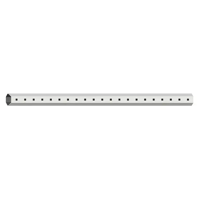 Schellenberg Achtkantwelle Mini - 40 mm x 1,5 m, Geeignet für: Rollladen-Mini-Systeme - Eine lange, weiße LED-Röhre mit kleinen, quadratischen Lichtöffnungen über die gesamte Länge, ideal für gleichmäßige Beleuchtung.