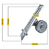 Schellenberg Recogedor para persiana (Distancia entre orificios: 170 mm, Anchura de la correa: 23 mm)