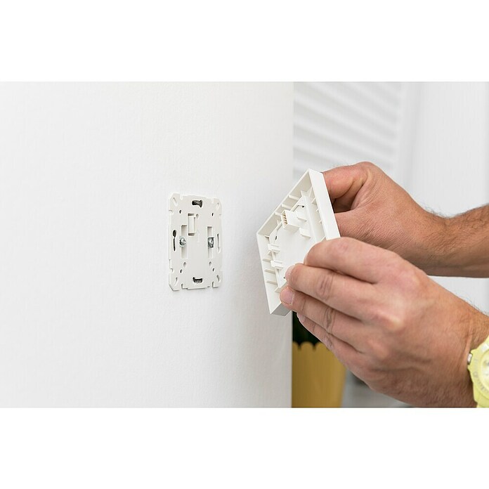 Schellenberg Smart Home Interruptor de recepción de radio (40 x 80 x 80 mm, Blanco, Empotrado)