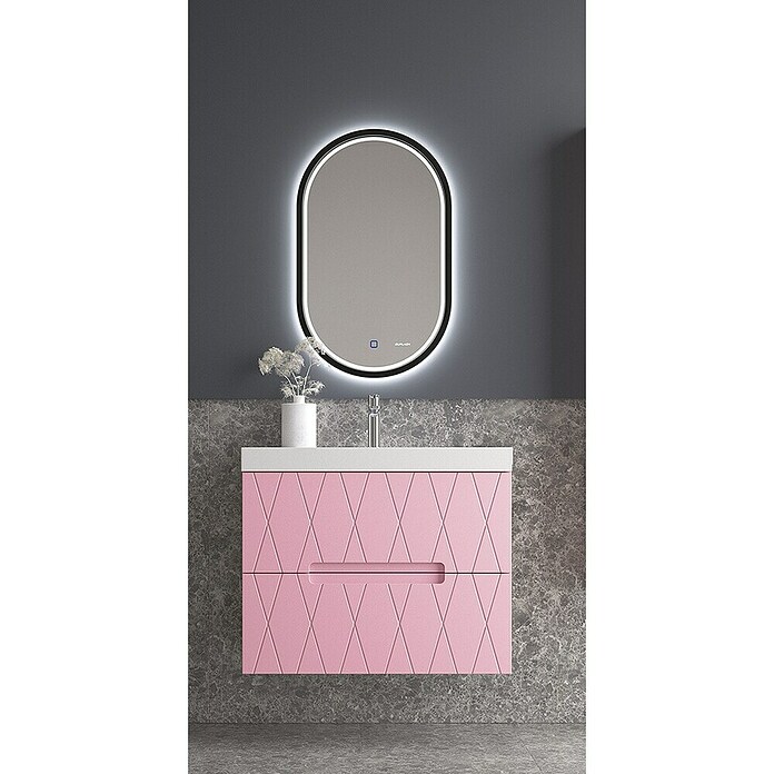 Duplach Mueble de lavabo Nanda (L x An x Al: 45 x 60 x 60 cm, Rosa, Melamina) | BAUHAUS