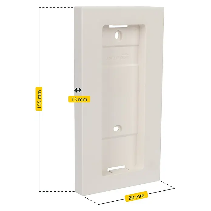 Schellenberg Funkhandsender - Reichweite ca.: 20 m - 150 m, Geeignet für: 5 Funkmotoren, 1-Kanal - Aufnahme-Rahmen für Smart Home Geräte mit den Maßen 155x80x13mm, ideal zur Integration von Schaltern und Sensoren in bestehende Installationen.