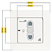 Schellenberg Smart Home Interruptor de recepción de radio (40 x 80 x 80 mm, Blanco, Empotrado)